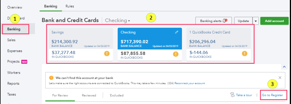 Bank Feed Transactions Missing