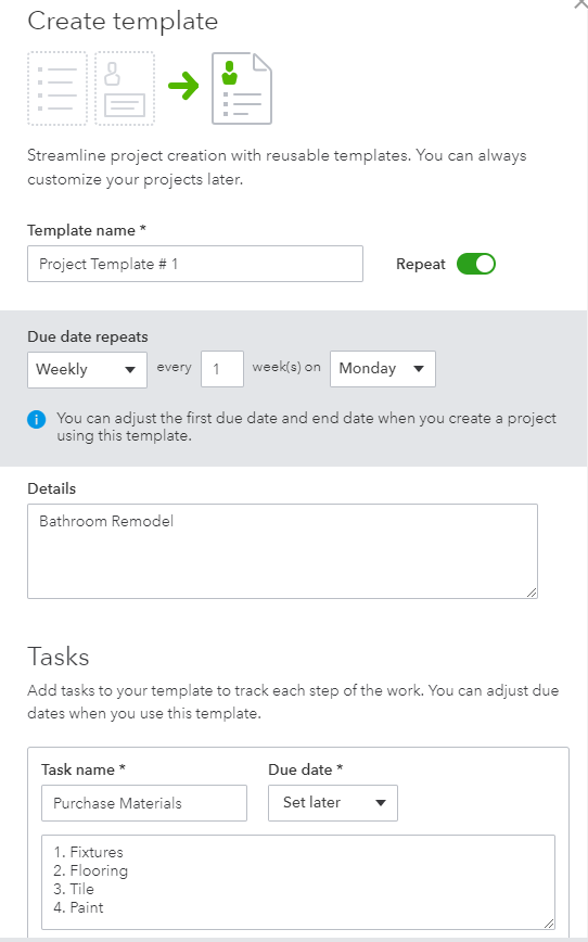 enter receipts into quickbooks for mac