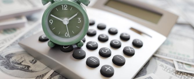 Calculator and alarm clock
