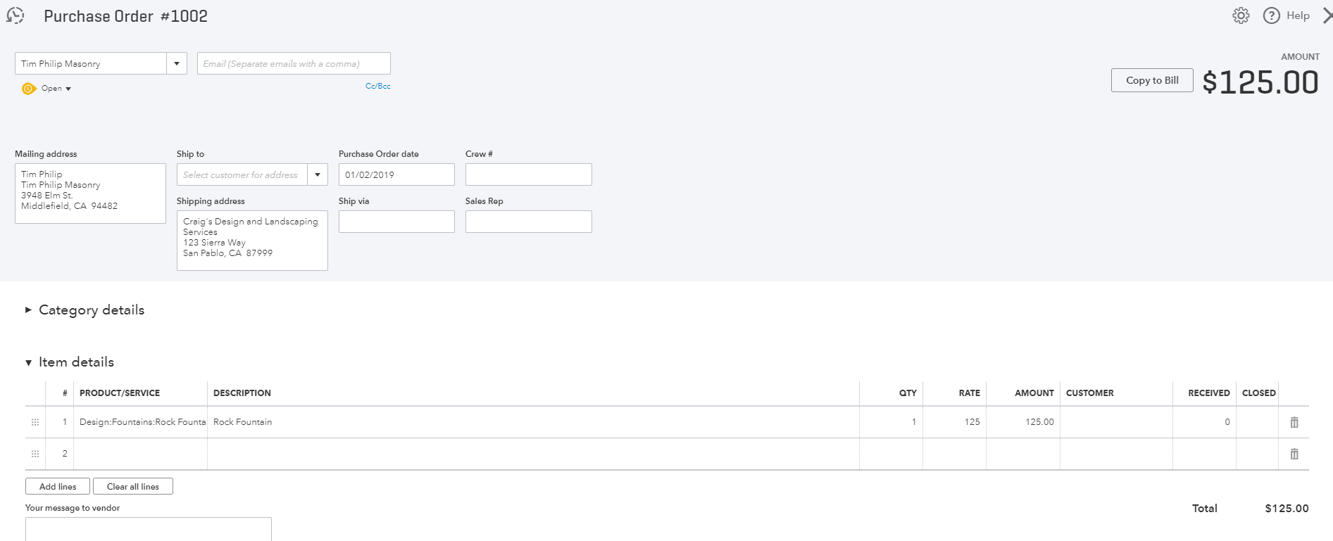 Purchase Order