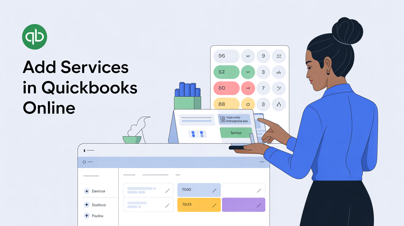 Products and Services section of QuickBooks Online