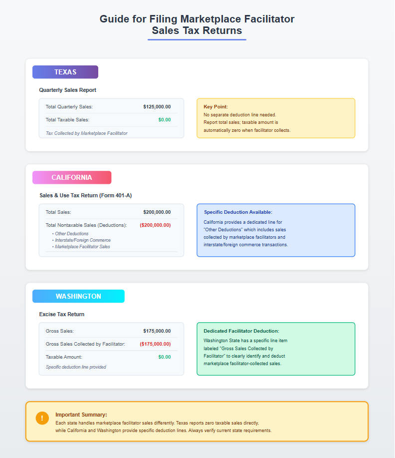Guide for Filing Marketplace Facilitator Sales Tax Returns