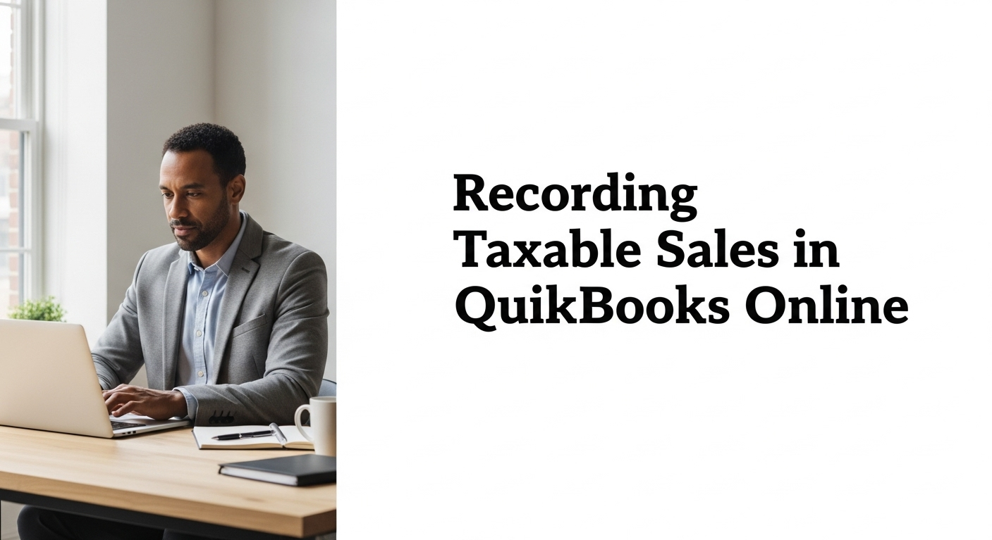 Recording Taxable Sales in QuickBooks Online