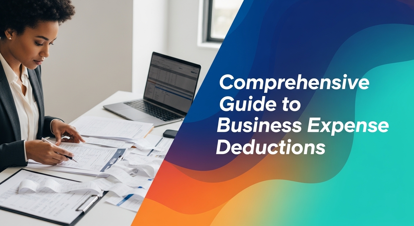 Business Expense Deductions for Small Businesses Header image for a blog post about 'Business Expense Deductions for Small Businesses